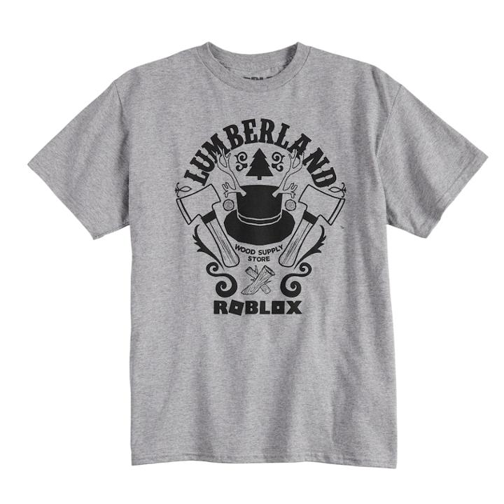 Boys 8-20 Roblox Lumberland Tee, Size: Small, Grey