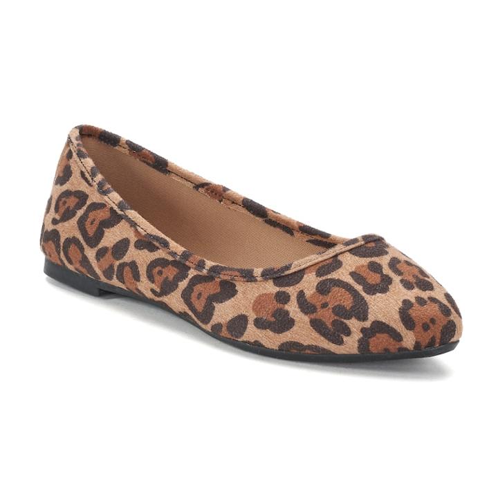So&reg; Hitide Women's Pointed Toe Flats, Size: Medium (7.5), Med Orange