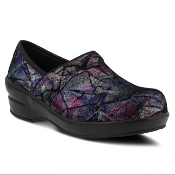 Spring Step Professional Selle Foil Women's Work Clogs, Size: Medium (7.5), Purple
