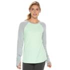 Women's Tek Gear&reg; Printed Raglan Layering Tee, Size: Large, Lt Green
