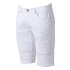 Men's Xray Slim-fit Moto Stretch Denim Shorts, Size: 34, White