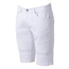 Men's Xray Slim-fit Moto Stretch Denim Shorts, Size: 34, White