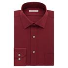 Men's Van Heusen Flex Collar Regular-fit Pincord Dress Shirt, Size: 14.5-32/33, Red Other
