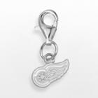 Logoart Detroit Red Wings Sterling Silver Logo Charm, Women's, Grey