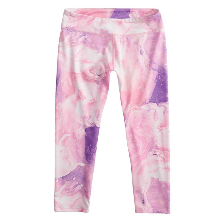 Girls 7-16 So&reg; Performance Capri Leggings, Size: 14, Purple