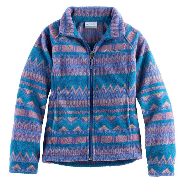 Girls 4-16 Columbia Midweight Printed Fleece Jacket, Size: Xs