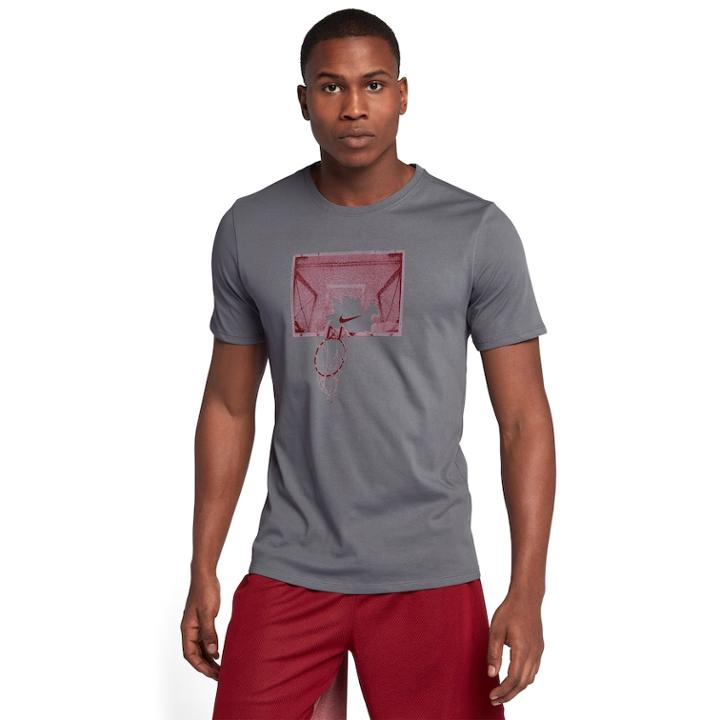 Big & Tall Nike Dri-fit Shatter Tee, Men's, Size: Xxl Tall, Dark Grey