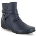 Easy Street Questa Women's Ankle Boots, Size: 6.5 Ww, Blue (navy)