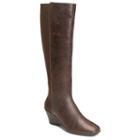 A2 By Aerosoles Taekwondo Women's Knee-high Wedge Boots, Size: Medium (6.5), Brown