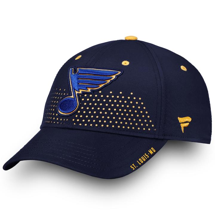 Men's St. Louis Blues Draft Cap, Size: Medium/large, Blue (navy)