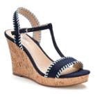 Style Charles By Charles David Layla Women's Wedge Sandals, Girl's, Size: Medium (7.5), Blue (navy)