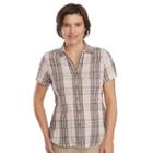 Women's Woolrich Carrabelle Plaid Button-down Shirt, Size: Small, Natural