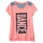 Girls 7-16 & Plus Size So&reg; Blocked Mesh Tee, Size: 10, Brt Pink