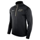 Men's Nike Purdue Boilermakers Quarter-zip Therma Top, Size: Large, Black