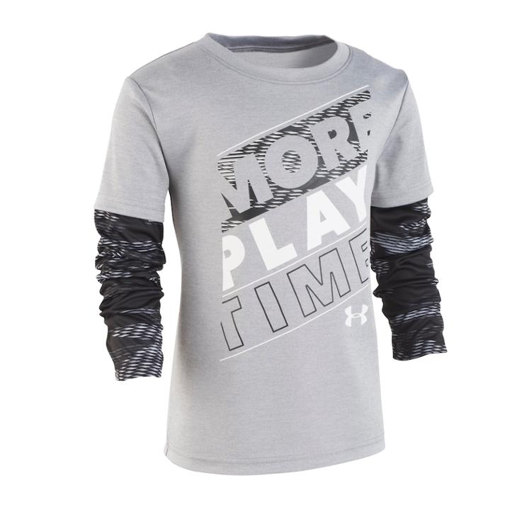 Boys 4-7 Under Armour More Play Time Graphic Tee, Size: 4, Oxford
