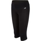 Girls 7-16 New Balance Black Performance Capri Leggings, Girl's, Size: Xl