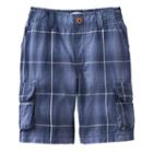 Boys 4-7x Sonoma Goods For Life&trade; Plaid Cargo Shorts, Boy's, Size: 6, Dark Blue