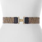 Women's Apt. 9&reg; Stretchy Straw Zizag Interlock Belt, Size: M-l, Oxford
