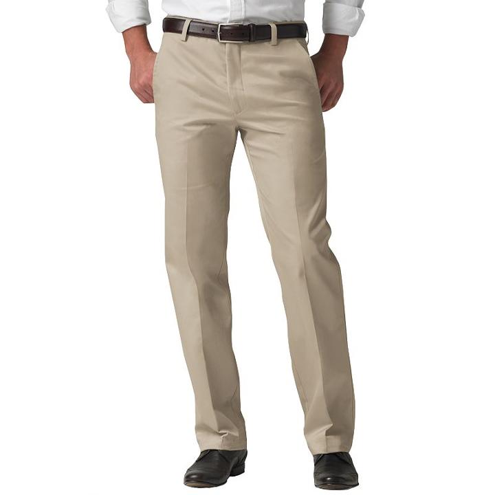 Men's Dockers&reg; Signature Khaki D1 Slim-fit Flat-front Pants, Size: 32x30, White