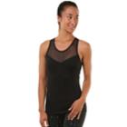 Women's Soybu Soiree Mesh Illusion Tank, Size: Large, Black