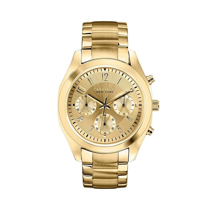 Caravelle New York By Bulova Women's Chronograph Watch, Yellow