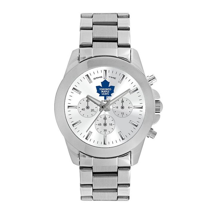 Women's Game Time Toronto Maple Leafs Knockout Watch, Silver