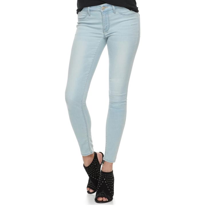 Juniors' So&reg; Low-rise Ultimate Jeggings, Teens, Size: 3, Blue