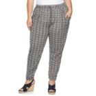 Plus Size French Laundry Printed Soft Pants, Women's, Size: 1xl, Lt Beige