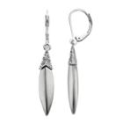 Simply Vera Vera Wang Two Tone Marquise Linear Drop Earrings, Women's, Silver