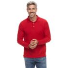 Men's Croft & Barrow&reg; Classic-fit Easy-care Pique Polo, Size: Xxl, Med Red