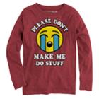 Boys 8-20 Don't Make Me Do Stuff Tee, Size: Medium, Red