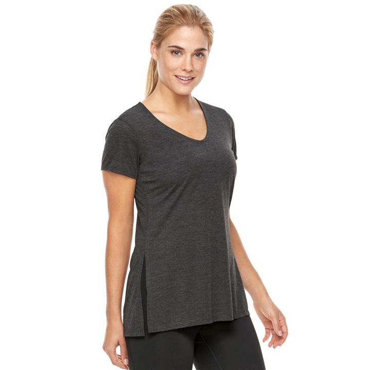 Women's Gaiam Balance Short Sleeve Yoga Top, Size: Xs, Oxford