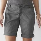Women's Sonoma Goods For Life&trade; Chino Bermuda Shorts, Size: 4, Dark Grey