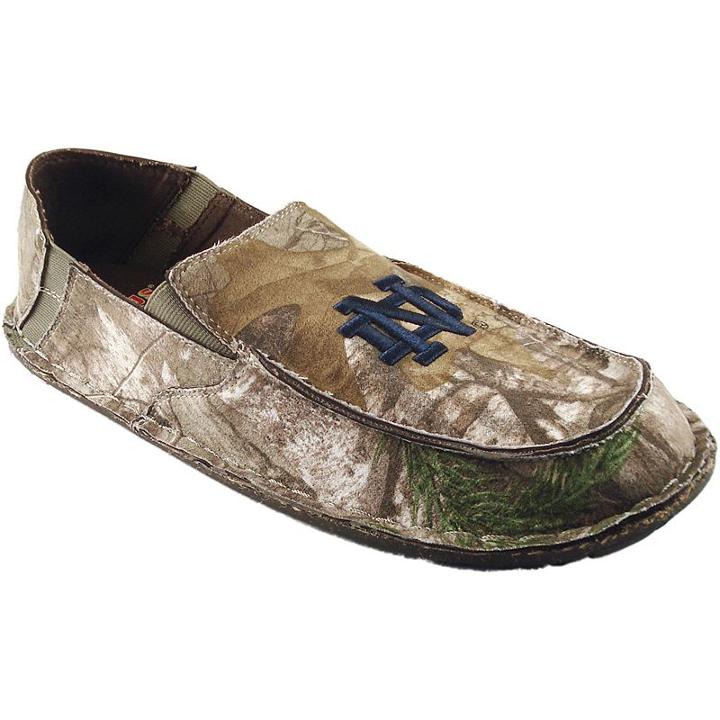 Men's Notre Dame Fighting Irish Cazulle Realtree Camouflage Canvas Loafers, Size: 8, Brown