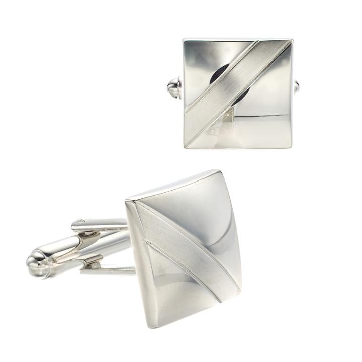 Men's Croft & Barrow&reg; Monty Cuff Links, Silver