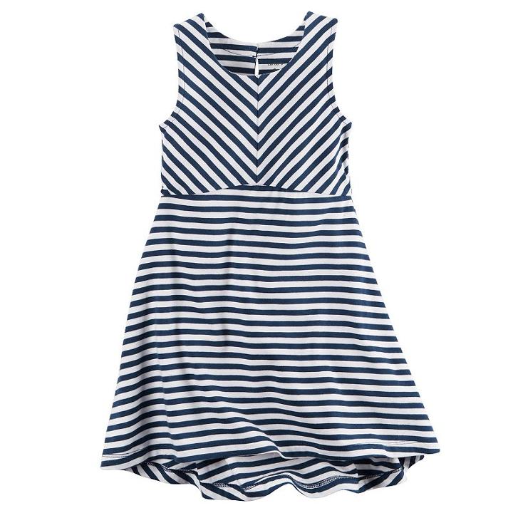Girls 4-6x Carter's Striped Dress, Girl's, Size: 6x, Ovrfl Oth