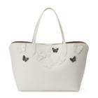 Mondani Kimona Butterfly Applique Double Shoulder Bag, Women's, White