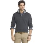 Big & Tall Arrow Classic-fit Sueded Fleece Quarter-zip Pullover, Men's, Size: Xxl Tall, Grey (charcoal)