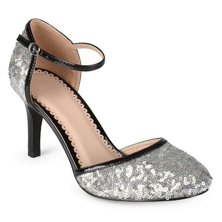 Journee Collection Alison Women's Mary Jane High Heels, Size: 11, Silver