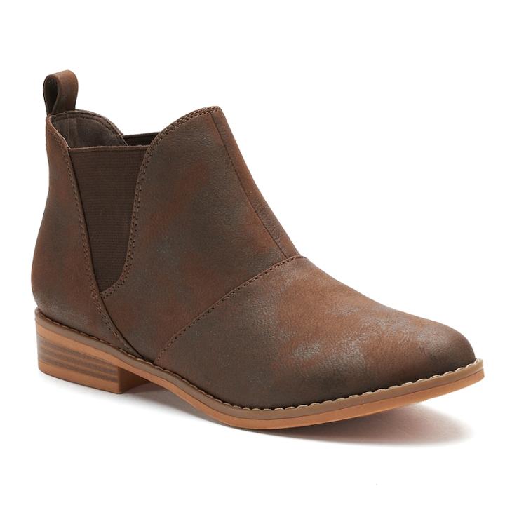 Unleashed By Rocket Dog Mena Women's Ankle Boots, Size: Medium (7), Dark Brown