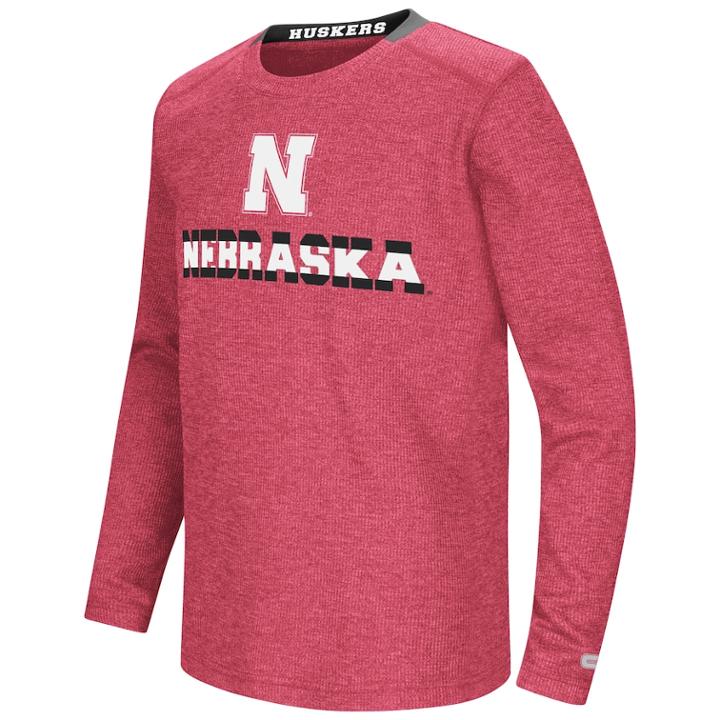 Boys 8-20 Nebraska Cornhuskers Wordmark Tee, Size: S(8/10), Dark Red