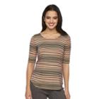 Women's Apt. 9&reg; Modern Essential Scoopneck Tee, Size: Xs, Brt Orange