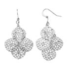 Cascading Filigree Disc Drop Earrings, Women's, Silver