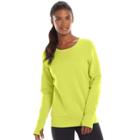 Women's Tek Gear&reg; Fleece Crewneck Sweatshirt, Size: Small, Brt Green