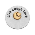 Blue La Rue Silver-plated & 14k Gold-plated Live Laugh Love Coin Charm, Women's, Silver