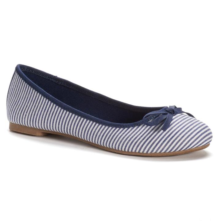 So&reg; Boat Women's Ballet Flats, Size: Medium (10), Blue (navy)