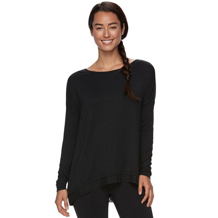 Women's Gaiam Nirvana Drop-shoulder Yoga Tunic, Size: Large, Oxford