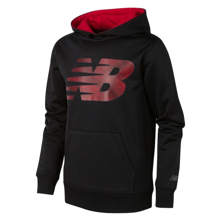 Boys 8-20 New Balance Graphic Hoodie, Size: 10-12, Black