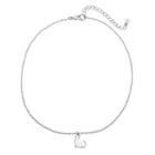Lc Lauren Conrad Cat Silhouette Pendant Necklace, Women's, Silver