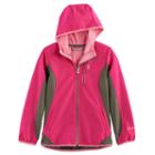 Girls 4-16 Free Country Lightweight Embossed Dot Colorblock Softshell Jacket, Size: 7-8, Med Red